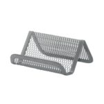 STOJAK NA WIZYTÓWKI SIATKA, 95X75X45MM, SREBRNY