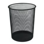KOSZ NA ŚMIECI Q-CONNECT METAL CZARNY SIATKA 19L