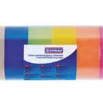 TAŚMA SAMOPRZYLEPNA KOLOROWA 18MM X18M, 8 SZT