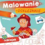 Malowanie doklejanie ZAWODY Kolorowanka + Naklejk