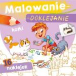 Malowanie doklejanie KOTKI Kolorowanka + Naklejki