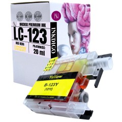 Tusz INKDIGO do BROTHER BR-123XY-1 YELLOW