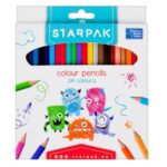 KREDKI OLÓWKOWE 24 KOL TRÓJKĄTNE STARPAK
