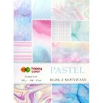 Blok z motywami PASTEL 80g,A4, 15ark, 26 motyw