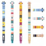 Długopis wymazywalny Afrykanki Boho, 0.5mm, niebie