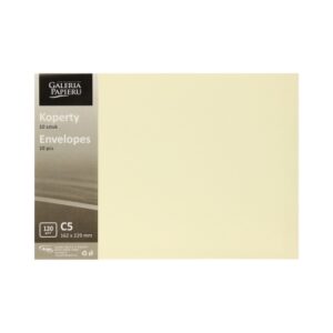 Koperta C5 Gładki jasnokremowy 120g 10szt