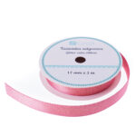 TASIEMKA SATYNOWA Z BROKATEM, JASNO RÓŻOWA, 3 M