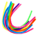 DRUCIKI KREATYWNE 50 CM NEON, 8 SZT.