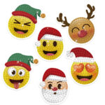 HAFT DIAMENTOWY - NAKLEJKI ŚWIĄTECZNE EMOTIKONY