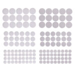 RZEPY SAMOPRZYLEPNE OKRĄGŁE, MIX BIAŁE , 69 SZT