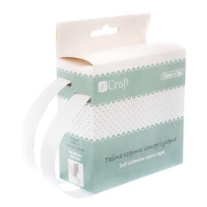 TAŚMA RZEPOWA SAMOPRZYLEPNA, BIAŁA, 15 MM X 5M