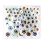 RUCHOME OCZKA MIX - NATURALNE, 72 SZT.