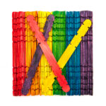 PATYCZKI KREATYWNE KONSTRUKCYJNE KOLOROWE, 50 SZT.