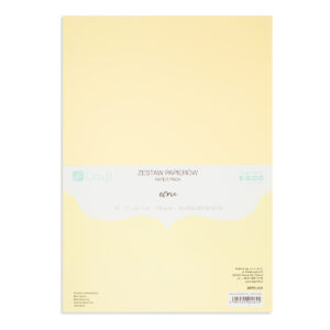 ZESTAW PAPIERÓW 220G - ECRU, A4, 20 ARK