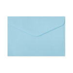 Koperta C6 Gładki niebieski satynowany 130g 10szt