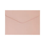 Koperta C6 Gładki pudrowy róż satynowa 130g 10szt