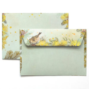 Koperta C6 Złote święta 120g 10szt