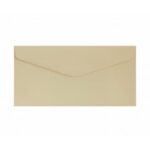 Koperta DL Gładki ciemnokremowy sat, 130g/m2, 10sz
