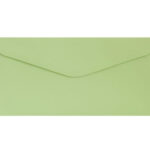 Koperta DL Gładki jasnozielo satynowan 130g, 10szt