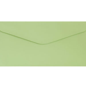 Koperta DL Gładki jasnozielo satynowan 130g, 10szt