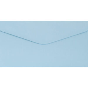 Koperta DL Gładki niebieski satynowan 130g, 10szt