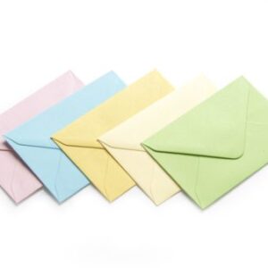 Koperta 70 x 100mm satynowana mix kolor 130g