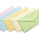 Koperta 80 x 160mm satynowana mix kolorów 150g