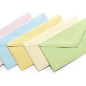 Koperta 80 x 160mm satynowana mix kolorów 150g
