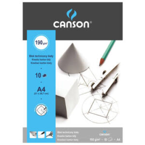 BLOK TECHNICZNY A4/10K BIA 190G SPORT CANSON