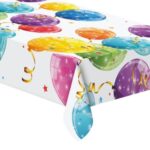 Obrus plastikowy Sparkling Balloons, 120x180 cm