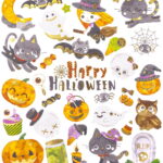 NAKLEJKI - HALLOWEEN, 32 SZT.