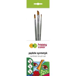ZESTAW PĘDZLI SYNTETYCZNYCH MIESZANE B 3SZT