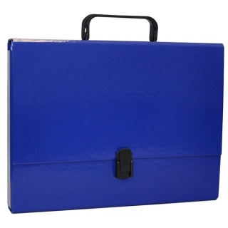 TECZKA Z RĄCZKĄ I ZAMKIEM A4 50mm GRANATOWA