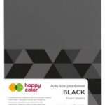 Pianka A4, 5 ark. czarna Happy Color