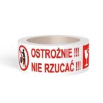 TAŚMA PAKOWA HOT MELT OSTROŻNIE NIE RZUCA 45mmx40m