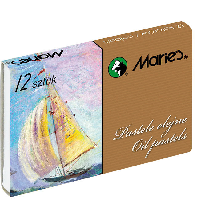PASTELE OLEJNE 12 KOLORÓW E1220 MARIES
