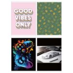 ZESZYT A5 60 KARTEK KRATKA 70g GIMBOO MIX WZORÓW