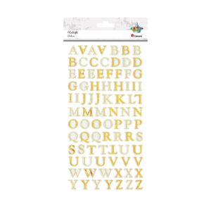 Naklejki alfabet zlote 165x325