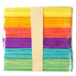 PATYCZKI KREATYWNE KOLOROWE, 50 SZT.