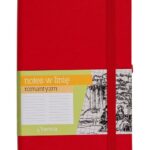 NOTES Z GUMKĄ A5/BOK KRAT OPR TW CZERWONY