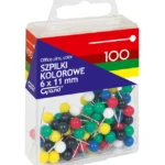 SZPILKI KOLOROWE 6x11mm 100szt GRAND