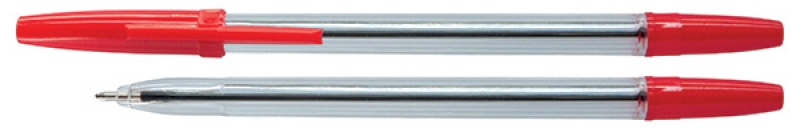 DŁUGOPIS KLASYCZNY 0,7mm CZERWONY OFFICE