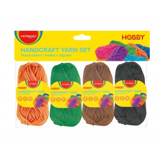 ZESTAW WŁÓCZEK KEYROAD 4X15G POM, ZIEL, BRAZ, CZAR