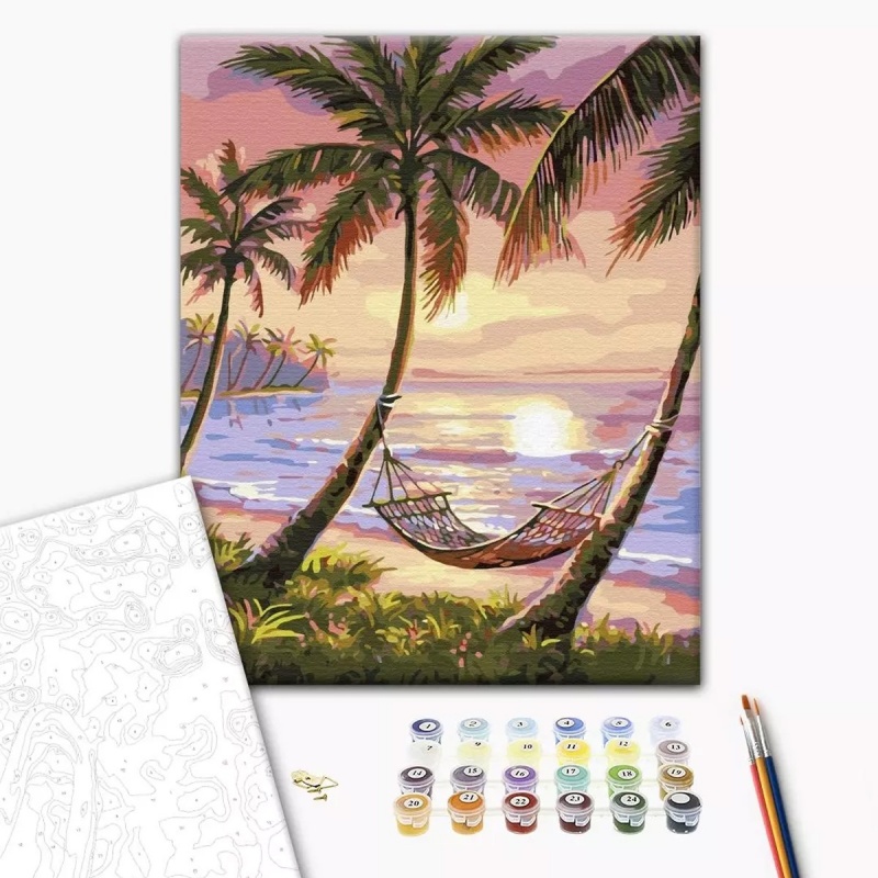 MALOWANIE PO NUMERACH 40x50mm PARADISE CORNER