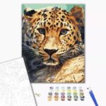 MALOWANIE PO NUMERACH 40x50mm LEOPARD PORTRAID