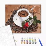 MALOWANIE PO NUMERACH 40x50mm COFFE WITH A TOUCH