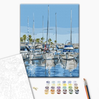 MALOWANIE PO NUMERACH 40x50mm YACHTS - obrazek 2