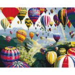 MALOWANIE PO NUMERACH 40x50mm COLORFUL BALONS