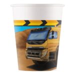 KUBECZKI PAPIEROWE CONSTRUCTION 200ML 8 SZT