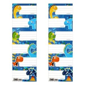 NAKLEJKA NA ZESZYT DINO